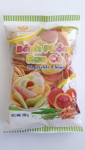 Bánh phồng rau củ (mặt trước)